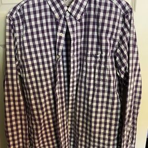 Mens J. Crew Size Large Button Up Casual Shirt Slim Fit
